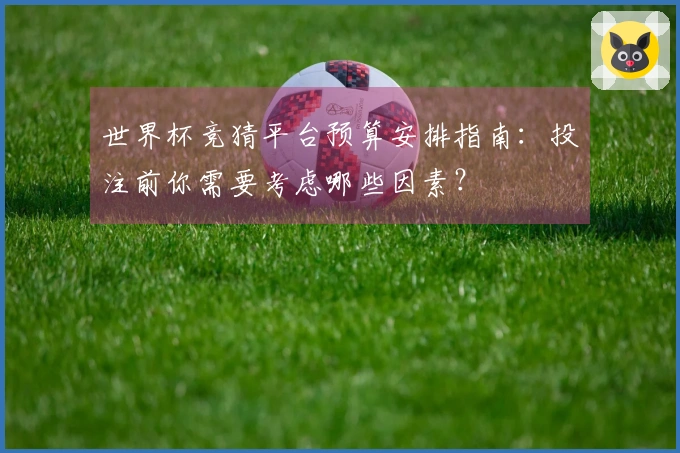 世界杯竞猜平台预算安排指南：投注前你需要考虑哪些因素？