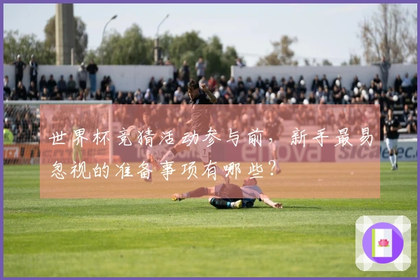 世界杯竞猜活动参与前，新手最易忽视的准备事项有哪些？